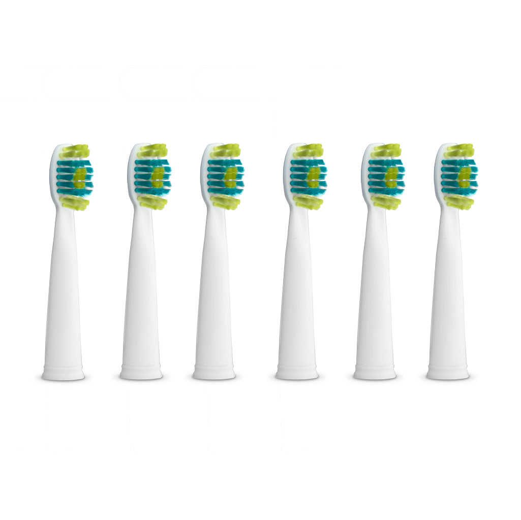 Pro 3 & Pro 5 Replacement Brush Head White, 6-pack