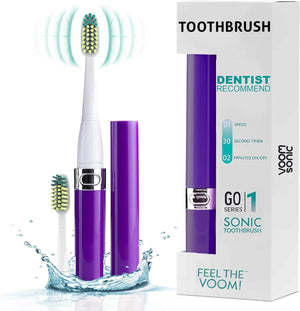 Purple Go 1 Series electric toothbrush for travel  Voom Sonic, 20816.